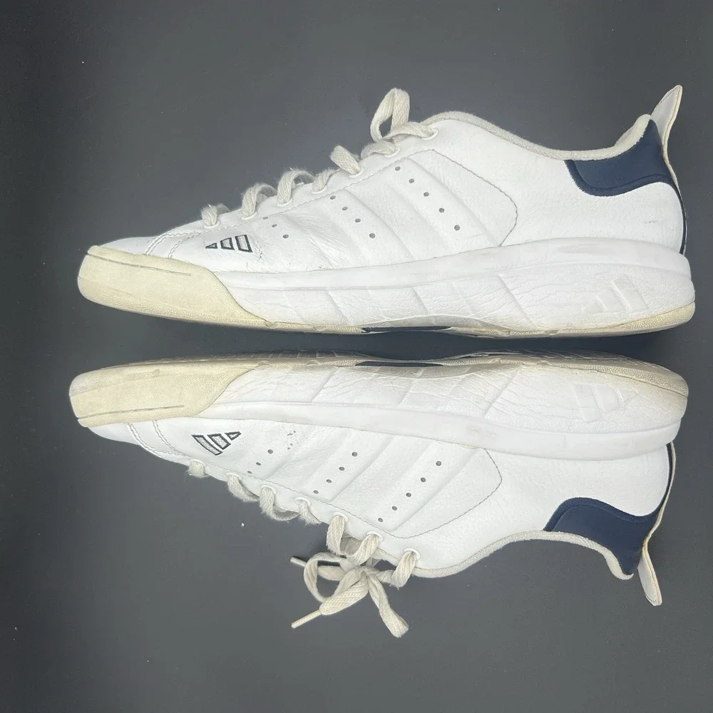 Adidas Barricade Team 2 White Navy Men's 13‎ Tennis Shoes 659910